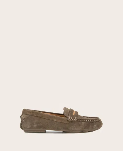 Gentle Souls Women's Madison Loafer Flats In Shitake Suede