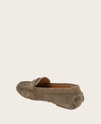 Gentle Souls Women's Madison Loafer Flats In Shitake Suede