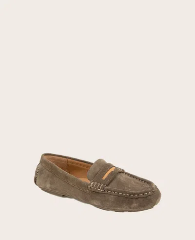 Gentle Souls Women's Madison Loafer Flats In Shitake Suede