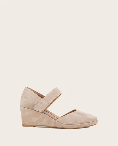 Gentle Souls Women's Oriana Wedge Pumps In Mushroom Suede