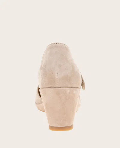 Gentle Souls Women's Oriana Wedge Pumps In Mushroom Suede