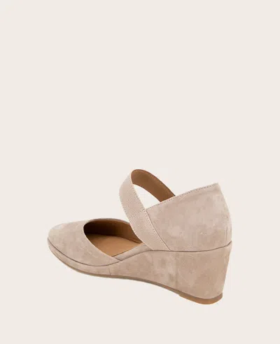 Gentle Souls Women's Oriana Wedge Pumps In Mushroom Suede
