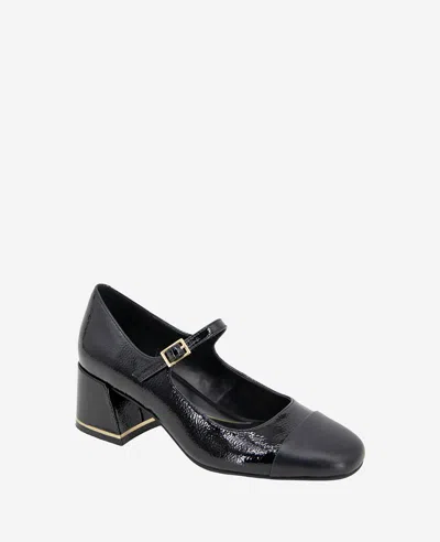 Kenneth Cole Brynne Platform Mary Jane Pump In Black Black Patent