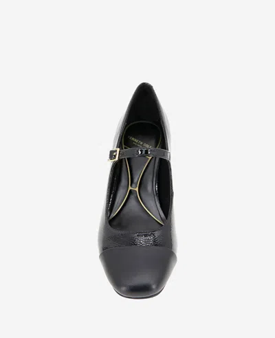Kenneth Cole Brynne Platform Mary Jane Pump In Black Black Patent