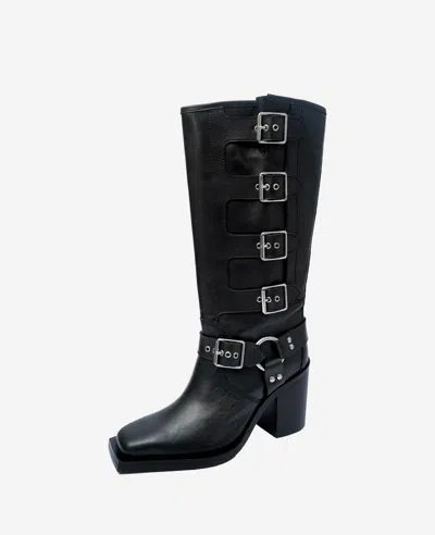 Kenneth Cole Emmett Knee High Boot In Black Leather