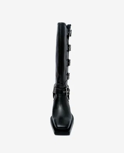 Kenneth Cole Emmett Knee High Boot In Black Leather