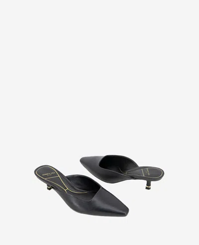 Kenneth Cole Carolyn Womens Leather Pointed Toe D'orsay Heels In Black Leather