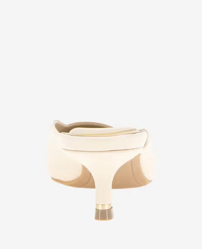 Kenneth Cole Margo Kitten Heel Mule In Whitecap Leather