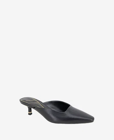Kenneth Cole Carolyn Womens Leather Pointed Toe D'orsay Heels In Black Leather