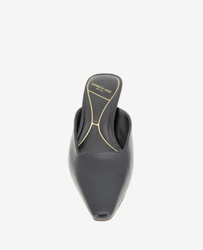 Kenneth Cole Carolyn Womens Leather Pointed Toe D'orsay Heels In Black Leather