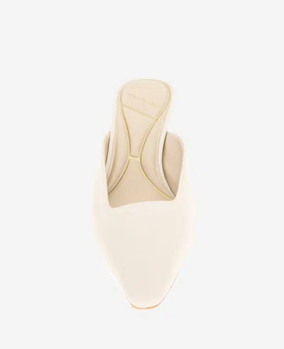 Kenneth Cole Margo Kitten Heel Mule In Whitecap Leather
