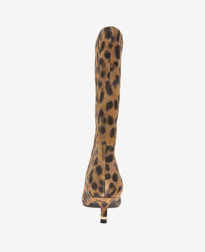 Kenneth Cole Meryl Pointed Toe Boot In Leopard Suede