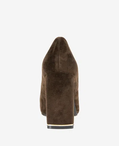 Kenneth Cole Nova Pump In Chocolate Suede