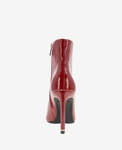 Kenneth Cole Quincy Bootie In Rio Red Black Patent