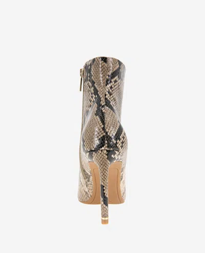 Kenneth Cole Quincy Bootie In Taupe Snake