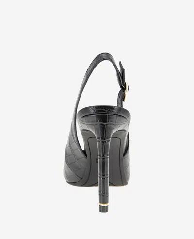 Kenneth Cole Quinnly Slingback Pump In Black Croco