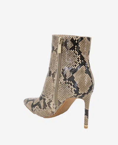 Kenneth Cole Quincy Bootie In Taupe Snake