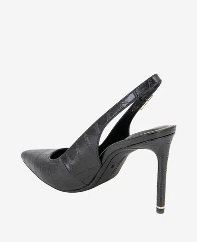 Kenneth Cole Quinnly Slingback Pump In Black Croco