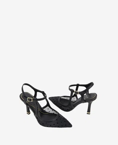 Kenneth Cole Romi Slingback Pump In Black,black Mesh