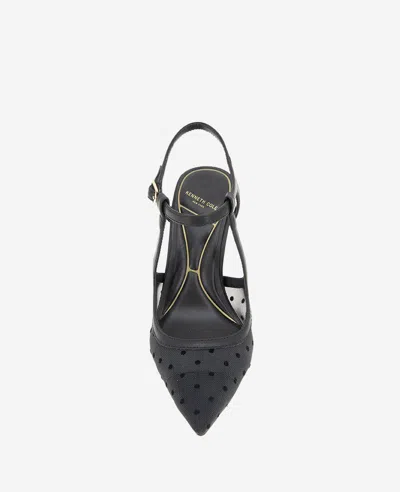 Kenneth Cole Romi Slingback Pump In Black,black Mesh