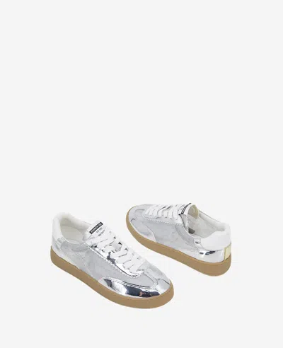 Kenneth Cole Sam Platform Sneaker In Silver Mesh