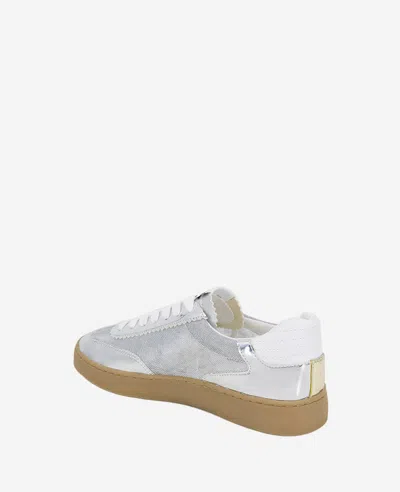 Kenneth Cole Sam Platform Sneaker In Silver Mesh