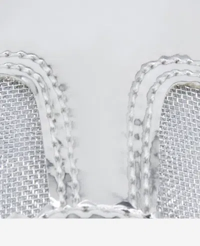 Kenneth Cole Sam Platform Sneaker In Silver Mesh