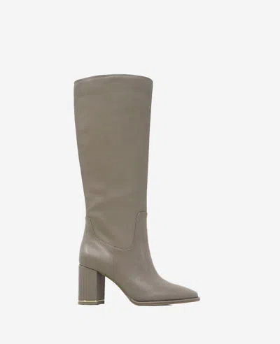 Kenneth Cole Yvonne Knee High Boot In Taupe Leather