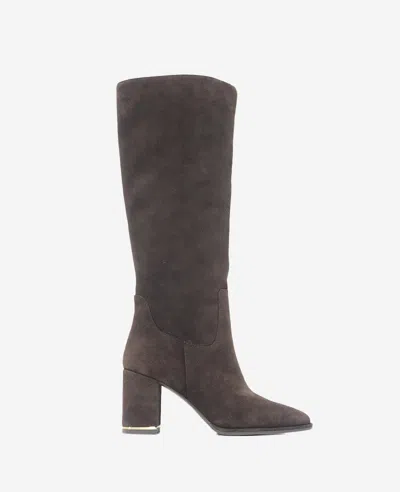 Kenneth Cole Yvonne Knee High Boot In Chocolate Suede
