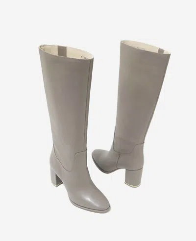 Kenneth Cole Yvonne Knee High Boot In Taupe Leather