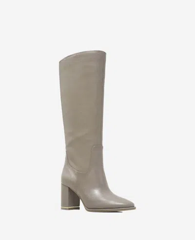 Kenneth Cole Yvonne Knee High Boot In Taupe Leather