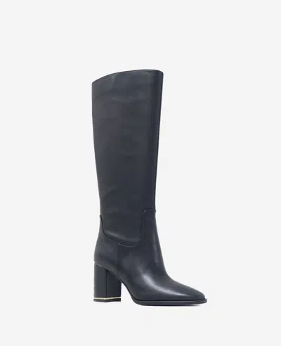 Kenneth Cole Yvonne Knee High Boot In Black Leather