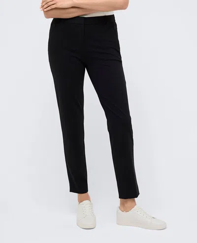 Kenneth Cole Slim Fit Ankle Pants In Black