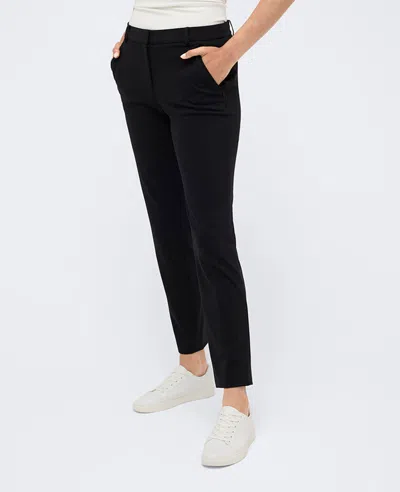 Kenneth Cole Slim Fit Ankle Pants In Black