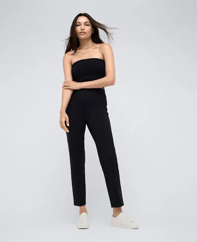 Kenneth Cole Athletic Stretch Pull-on Slim Ankle Pant In Black