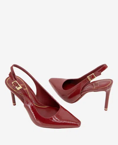 Kenneth Cole Quinnly Slingback Pump In Rio Red Patent