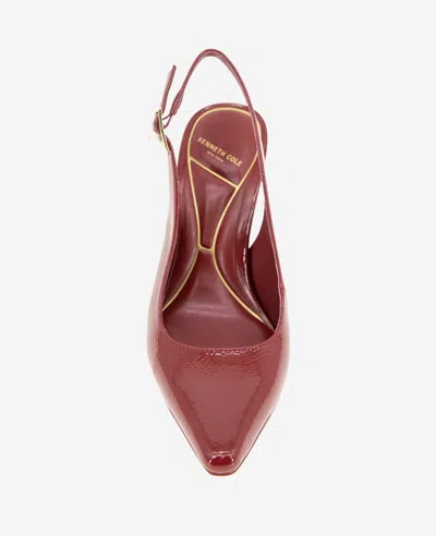 Kenneth Cole Quinnly Slingback Pump In Rio Red Patent