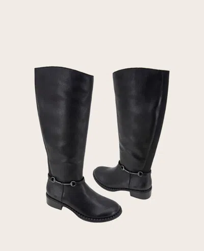 Gentle Souls Women's Barrett Tall Riding Boots In Black Leather