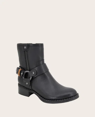 Gentle Souls Women's Barker Moto Booties In Black Leather