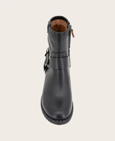 Gentle Souls Women's Barker Moto Booties In Black Leather