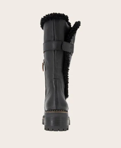 Gentle Souls - Bradford Leather Sherpa Lined Boot In Black Leather