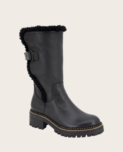Gentle Souls - Bradford Leather Sherpa Lined Boot In Black Leather