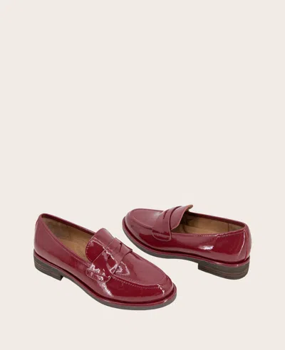 Gentle Souls Women's Cybil Loafer Flats In Rio Red Patent