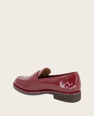 Gentle Souls Women's Cybil Loafer Flats In Rio Red Patent