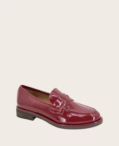 Gentle Souls Women's Cybil Loafer Flats In Rio Red Patent