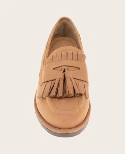 Gentle Souls Women's Cydney Tassel Loafer Flats In Ginger Leather