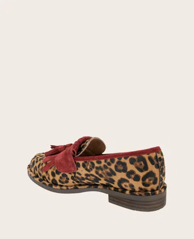 Gentle Souls Women's Cydney Tassel Loafer Flats In Leopard Haircalf