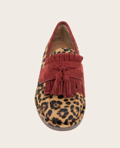 Gentle Souls Women's Cydney Tassel Loafer Flats In Leopard Haircalf