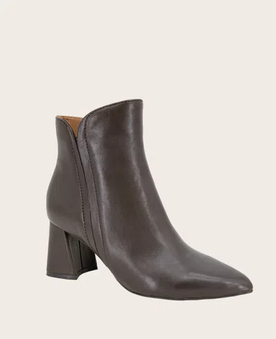 Gentle Souls - Danbury Leather Double Gore Heel Boot In Chocolate Leather