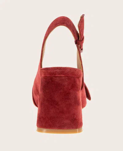 Gentle Souls Women's Diana Pointed-toe Slingback Pumps In Burgundy